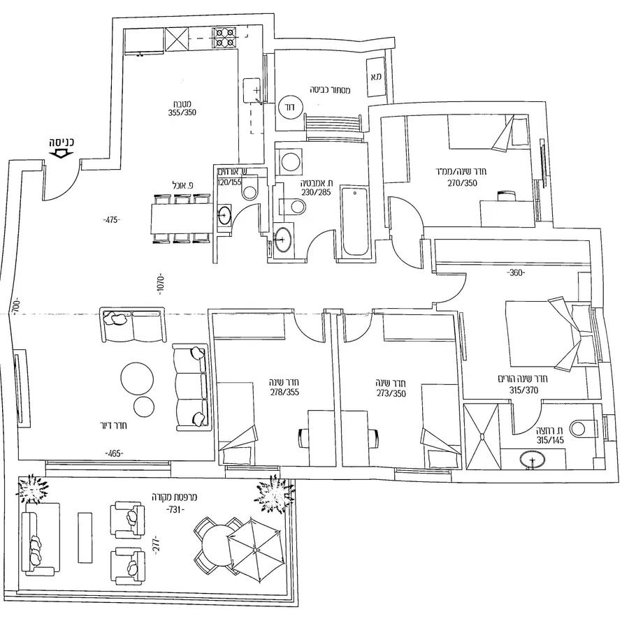 למכירה פריסייל פרויקט השקד קרית אונו דירה 5 XL חדרים גודל130 מ";ר מרפסת 22 מ";ר